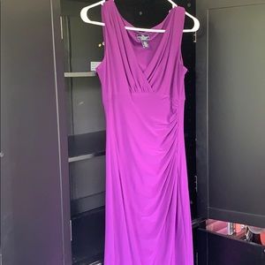 Fitted royal purple dress